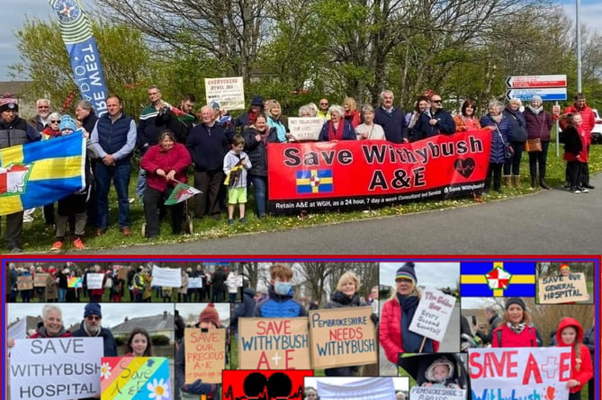 Save Withybush campaigners