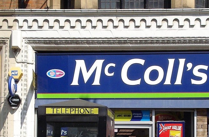 McColl’s general sign view