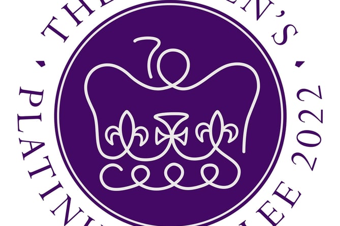 The Queen’s Platinum Jubilee logo.