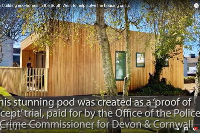 A pod built by prisoners to help tackle the South West housing crisis
