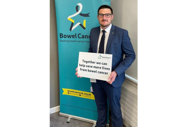 MS James Evans raising bowel cancer awareness
