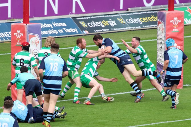 WRU Scarlets Region plate Final 2022