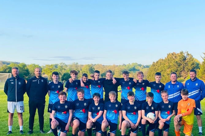 Crediton Youth U14’s with Harry Kite.