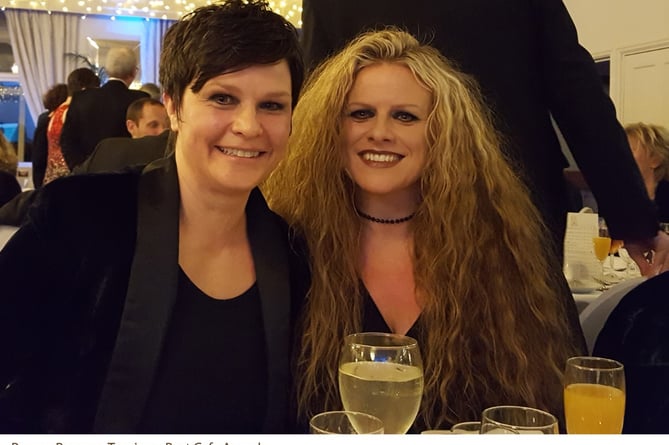 Nicky and Leigh - owners of the cafe and bookshop