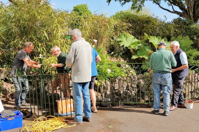Old Dartmothians on the final day of their latest community project