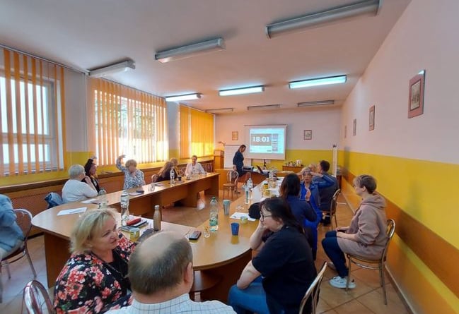 Tuesday’s stress and trauma education session had 17 participants