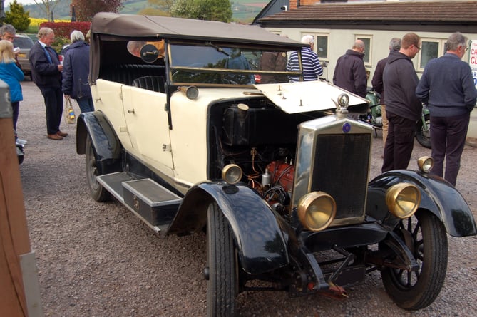 One of the vehicles at the Red Lion.