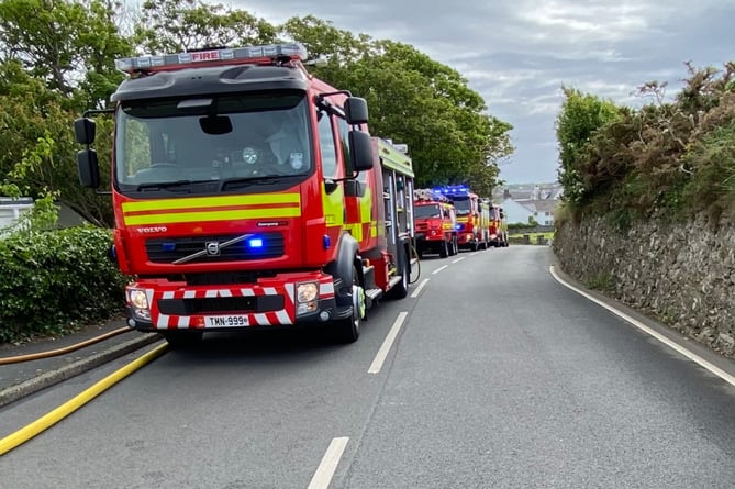 Crews near Beach Road