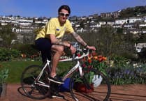 Cyclist Alex making great progress on Ukraine fundraiser