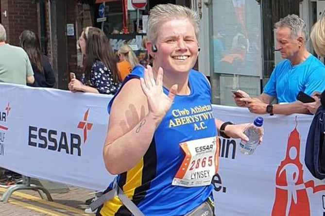 Lynsey Gamble at Chester Half Marathon 
