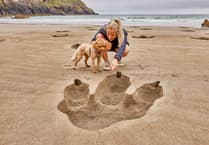 REX ON THE BEACH! Dinosaur footprints appear for launch of landmark Apple TV+ Series