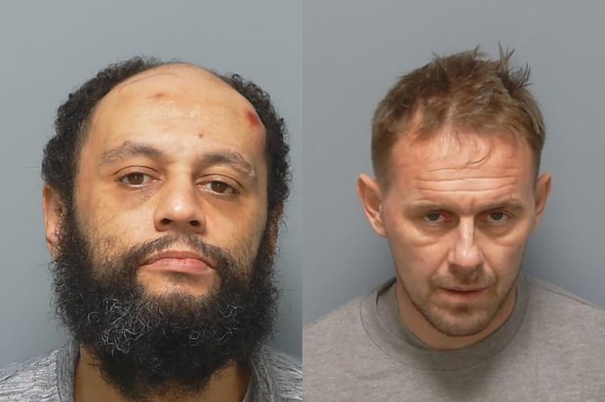 Jamie Massiah (left) and Lee Benneyworth (right) were jailed at Winchester Crown Court last Friday (May 20) after the raid at TH Baker in February