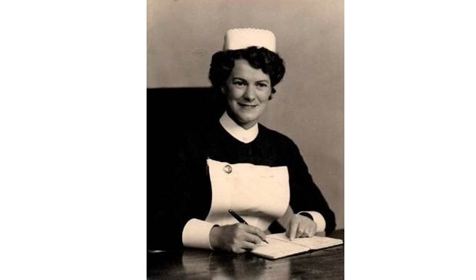 Morfudd during her nursing career