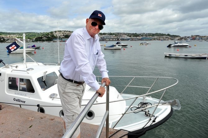 Bill Foley from Shaldon who will be sailing around the UK