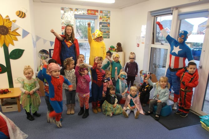 They’re not short of superheroes at Bushy Lease Children and Families Centre!