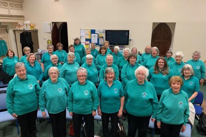 Neyland Ladies Choir rehearsing