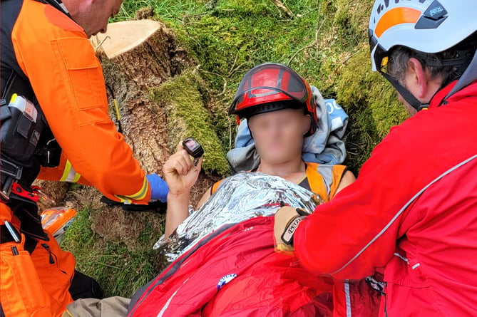 Forestry worker airlifted