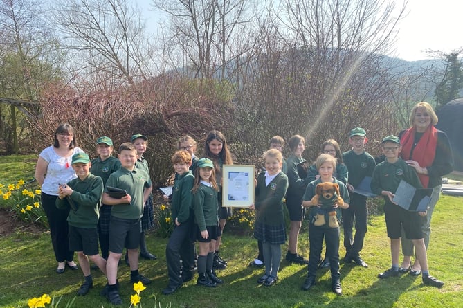 Walford Nursery and Primary School celebrates receiving Computer Quality Mark.