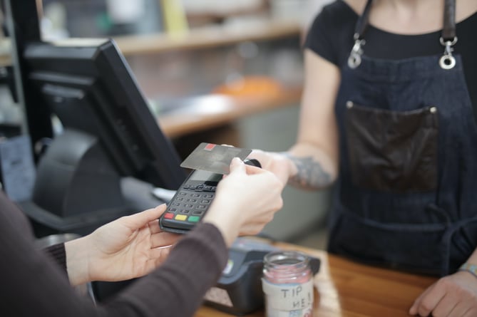 Cashier stock image.