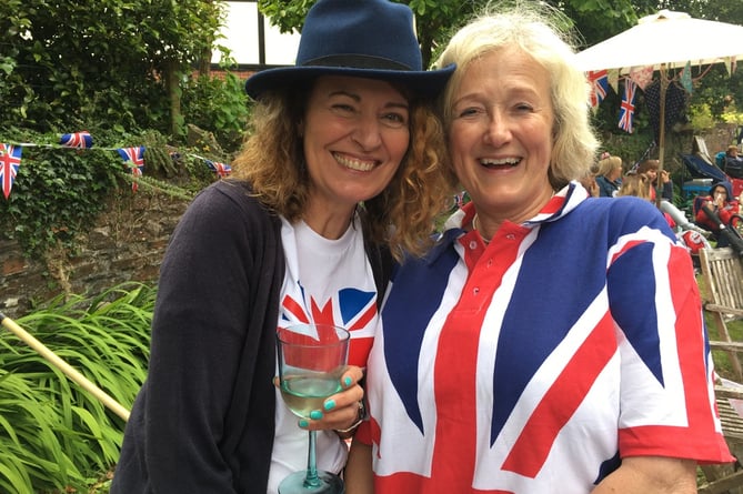 Crapstone Jubilee Street Party organisers Mel Cossey and Jane Scott