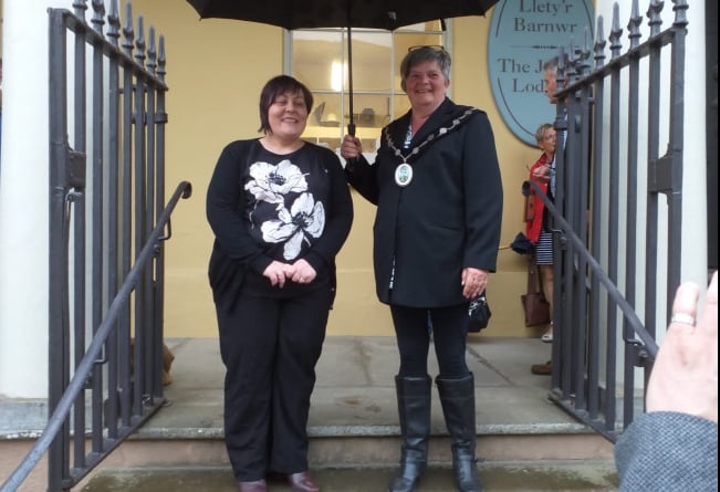 Presteigne’s new mayor Deb Edwards and Deputy Mayor Beverley Baynham