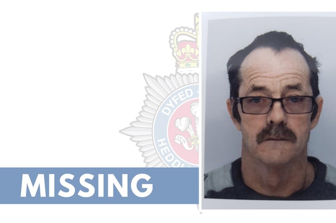 Mark from Cardigan who has been reported missing