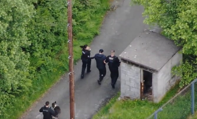 Police released the video on their social media page earlier today