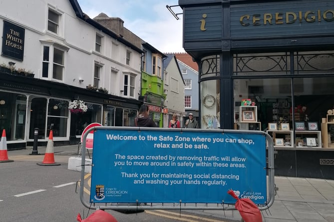 Safe zones in Aberystwyth