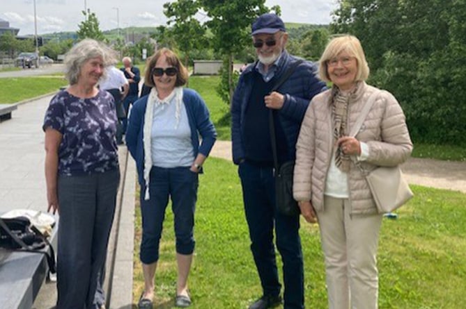 On 19 May, part of the group took a historical walk around Aberystwyth, finishing at Parc Kronberg