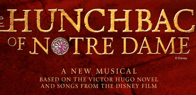 Publicity poster for The Hunchback of Notre Dame at Perins School in Alresford in 2022.