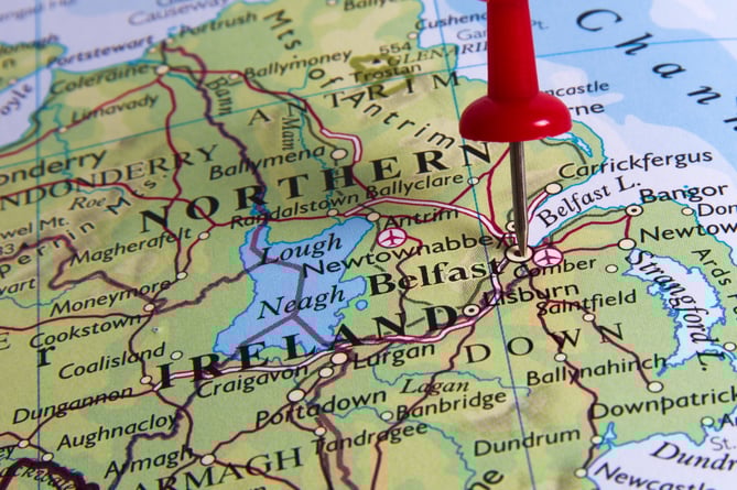 Northern Ireland map