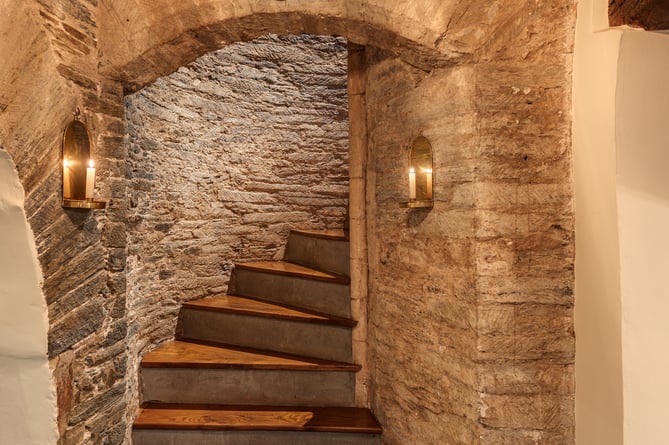 John Davis manor stairs