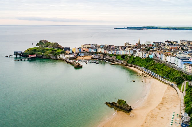 Tenby from the air