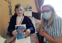 Crediton home resident Anne (100) got a card from the Queen
