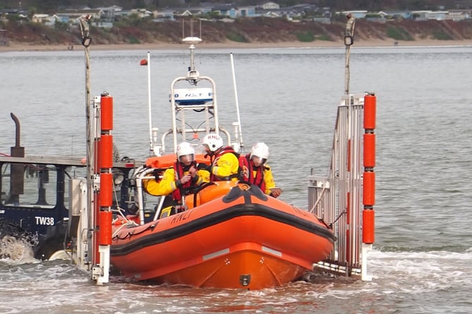 Abersoch RNLI was called out to help the man