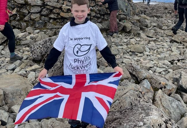 Seven-year-old Leo Falconer scales Ben Nevis