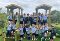 New equipment unveiled at St Ives School Nursery's playground