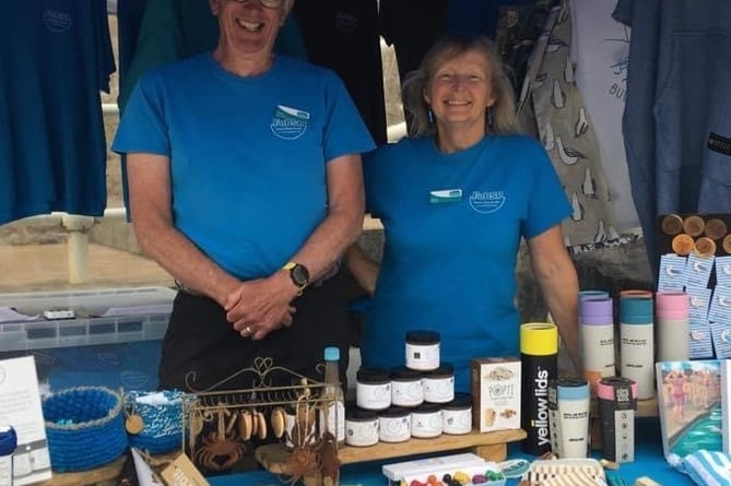 CHRIS and Elain are pictured running the Pool’s pop up shop