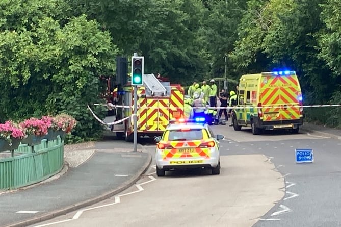 Collision on Cookworrthy Road