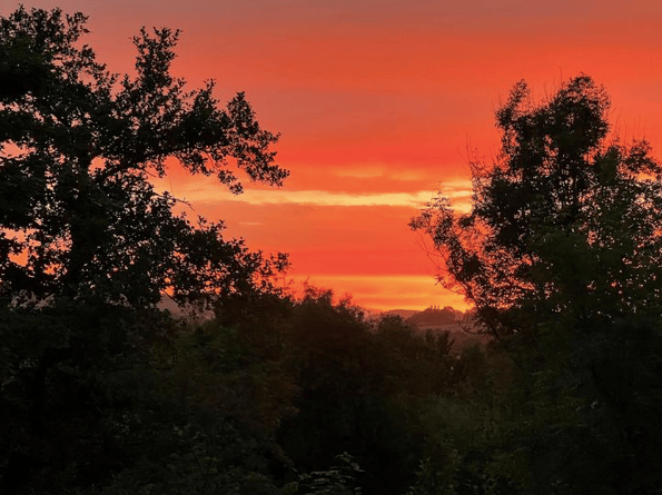 Sunset near Brecon