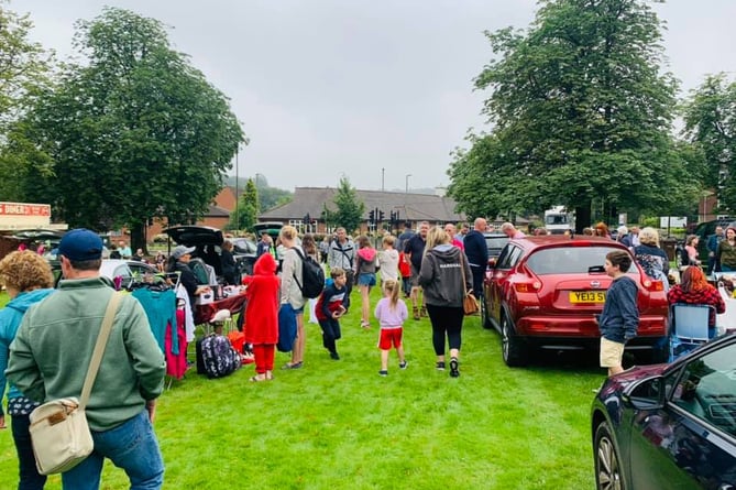 Bargain hunters flock to the 2021 boot sale on Lion Green, Haslemere