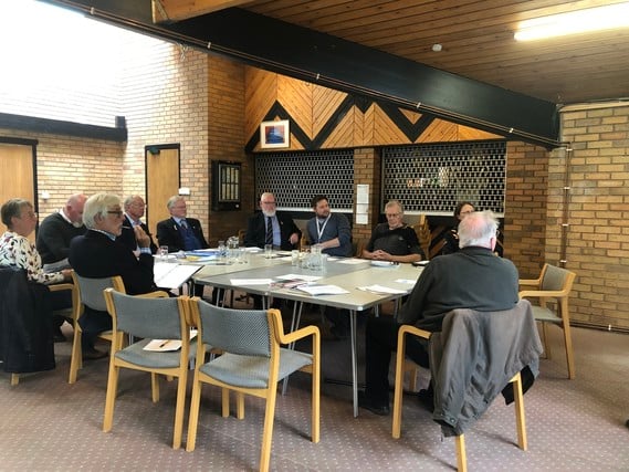 East Hampshire District Council’s Armed Forces Stakeholder Group’s inaugural meeting at the Forest Community Centre in Bordon, May 2022.