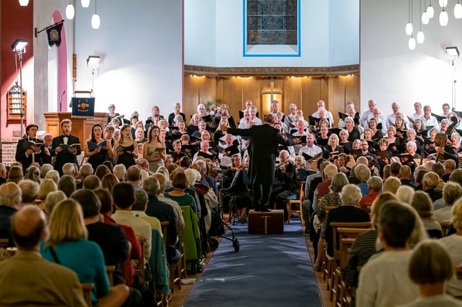 Waverley Singers at St Andrew’s Garrison Church in Aldershot, June 2022.