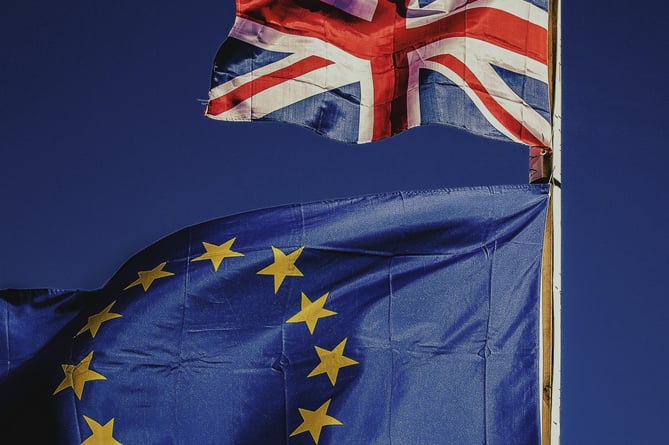 UK and EU flags