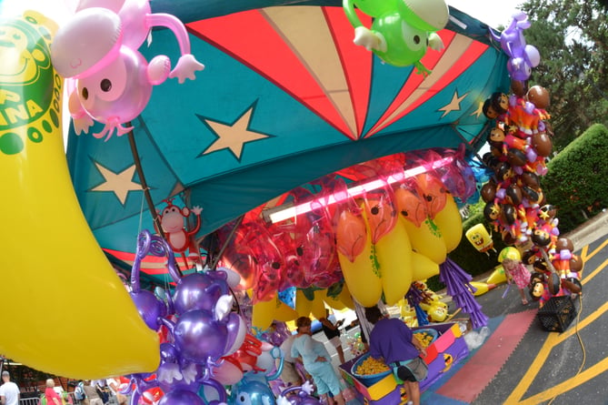 Carnival games stock image.