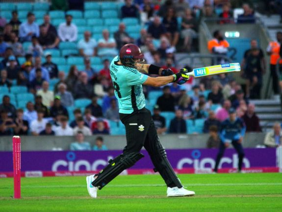 Jamie Overton produced a fine knock for Surrey. Picture by Mark Sandom