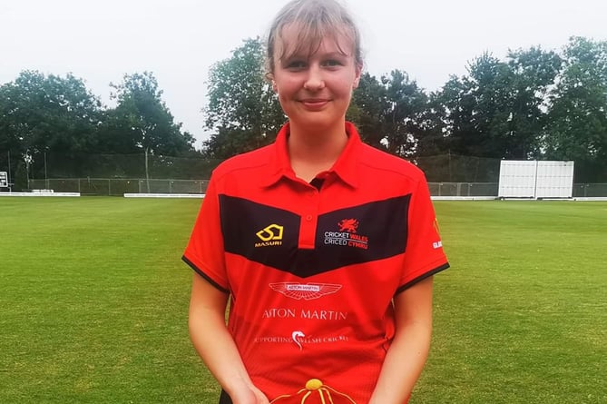 Llio Parry played for Cricket Wales Women’s Development XI, July 2022