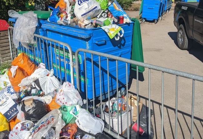 Just some of the litter left at Frensham last weekend