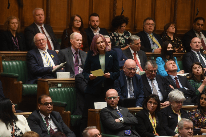 Liz Saville Roberts MP in the House of Commons (Credit: UK Parliament/Jessica Taylor)