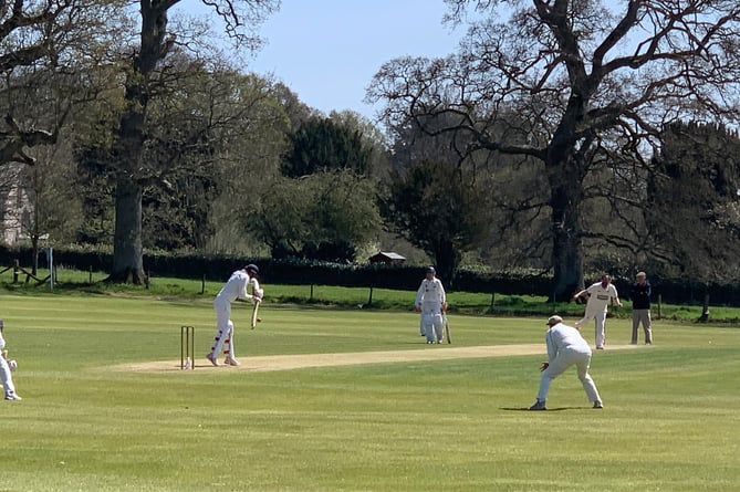 Action at Shobrooke Cricket Club. AQ 1482